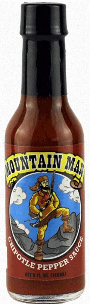Mountain Man Chipotle Pepper Hot Sauce - Spicy & Smoky Flavor for Tacos, Burgers, Wings & BBQ - Premium Gourmet Hot Sauce for Cooking & Grilling