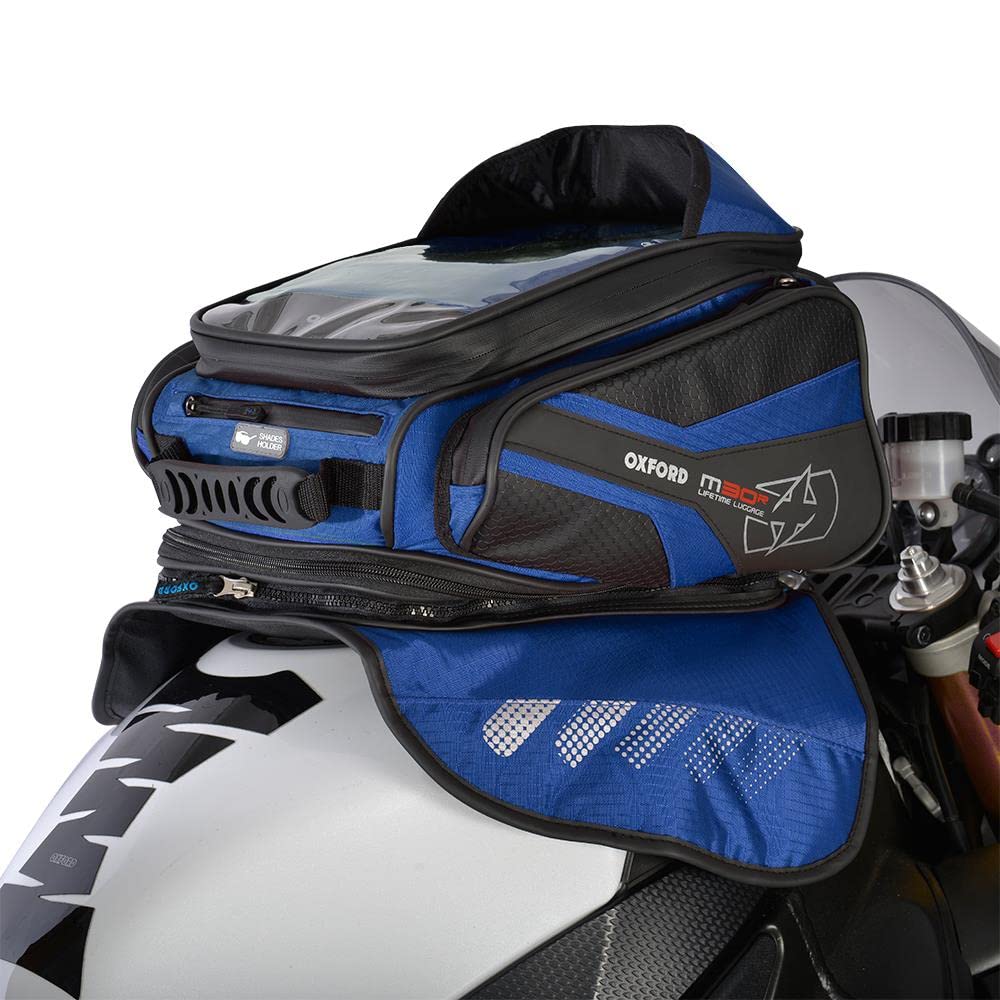 Oxford Magnetic Tank Bag - Waterproof Motorcycle Phone Mount for GPS & Smartphones - Perfect for Harley, BMW, Kawasaki & Adventure Biking