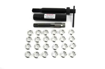 V-Twin 16-0906 Spark Plug Thread Repair Kit – Fix Damaged Threads for Motorcycles, ATVs & Small Engines – Essential for DIY Mechanics & Engine Maintenance