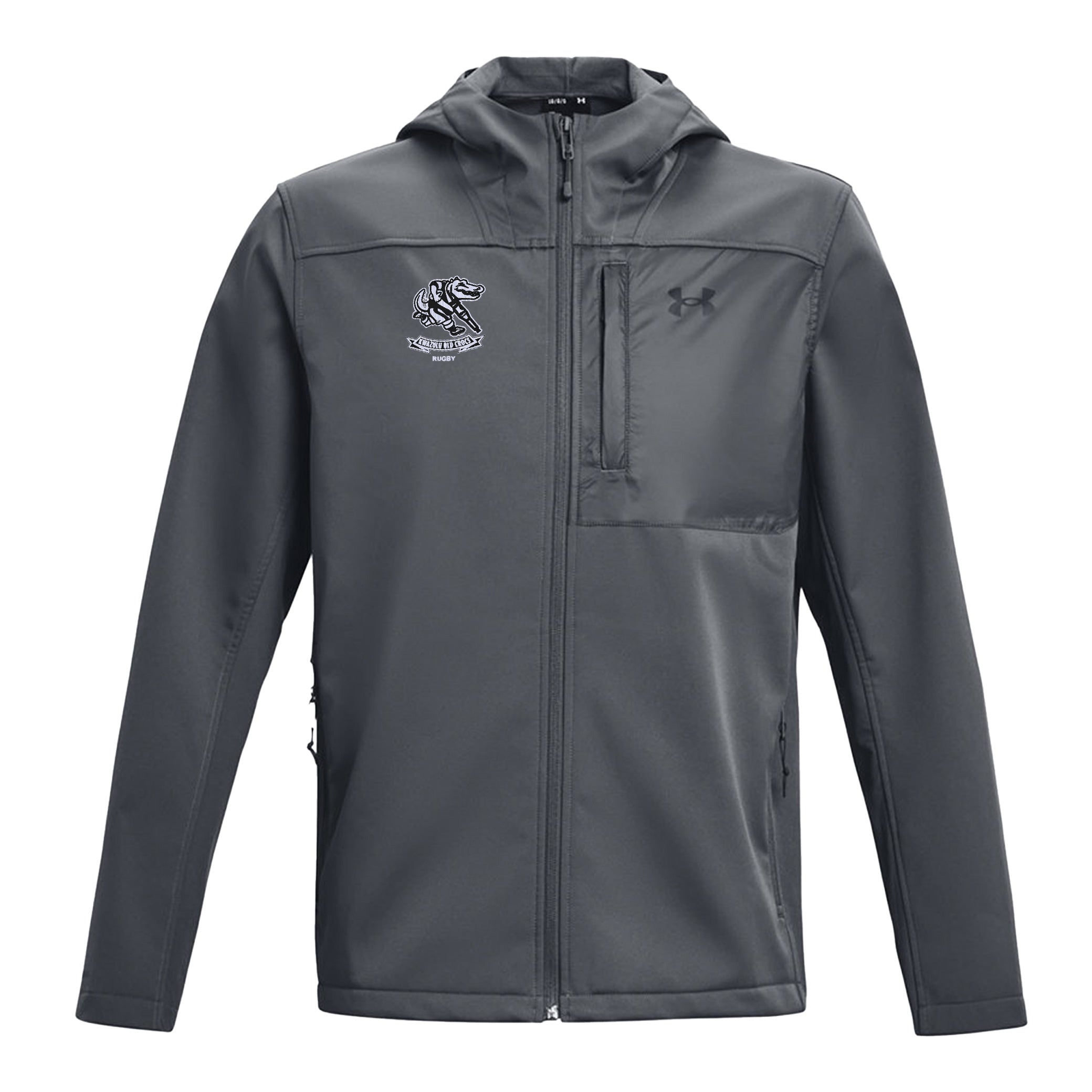 KwaZulu Old Crocs UA CGI Hooded Jacket - Waterproof Windbreaker for Outdoor Adventures, Hiking & Camping