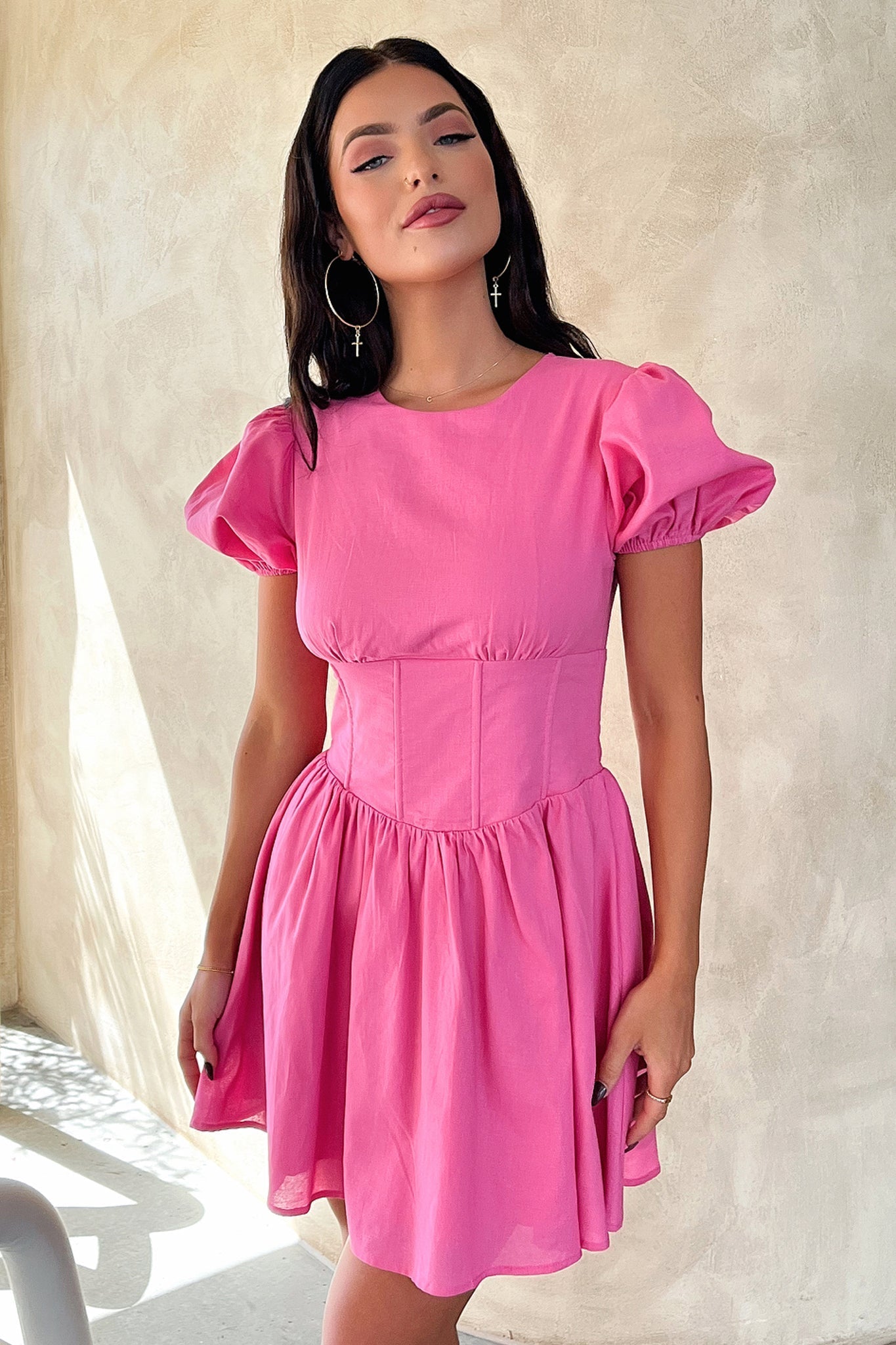 Jordyn Dress in Hot Pink | Trendy Women's Party & Evening Dress for Special Occasions