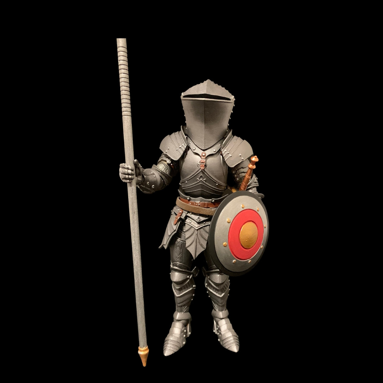 Mythic Legions: Army of Leodysseus Red Shield Soldier Action Figure - Collectible Fantasy Warrior for Display & Battles - Perfect for Collectors & Role-Playing Games (RPG)