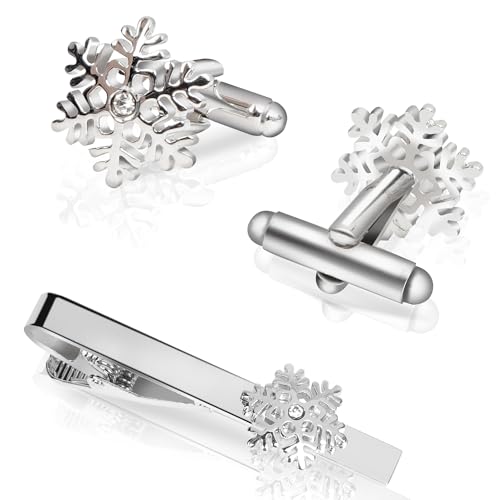 Silver Tie Clip Set 4
