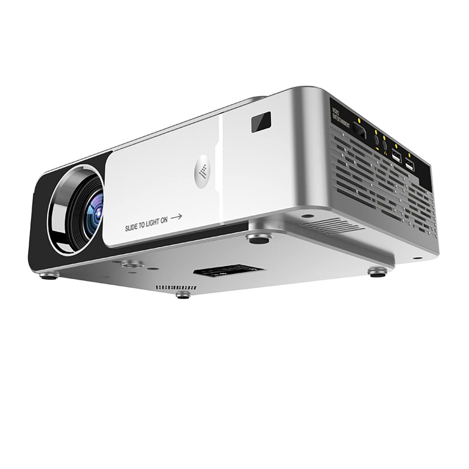 WiFi Bluetooth Projector - Portable Android Smart Mini Theater, HD LED Home Projector for Movies & Gaming | Wireless Screen Mirroring from Phone/Tablet | Perfect for Home Cinema, Outdoor Camping & Office Presentations