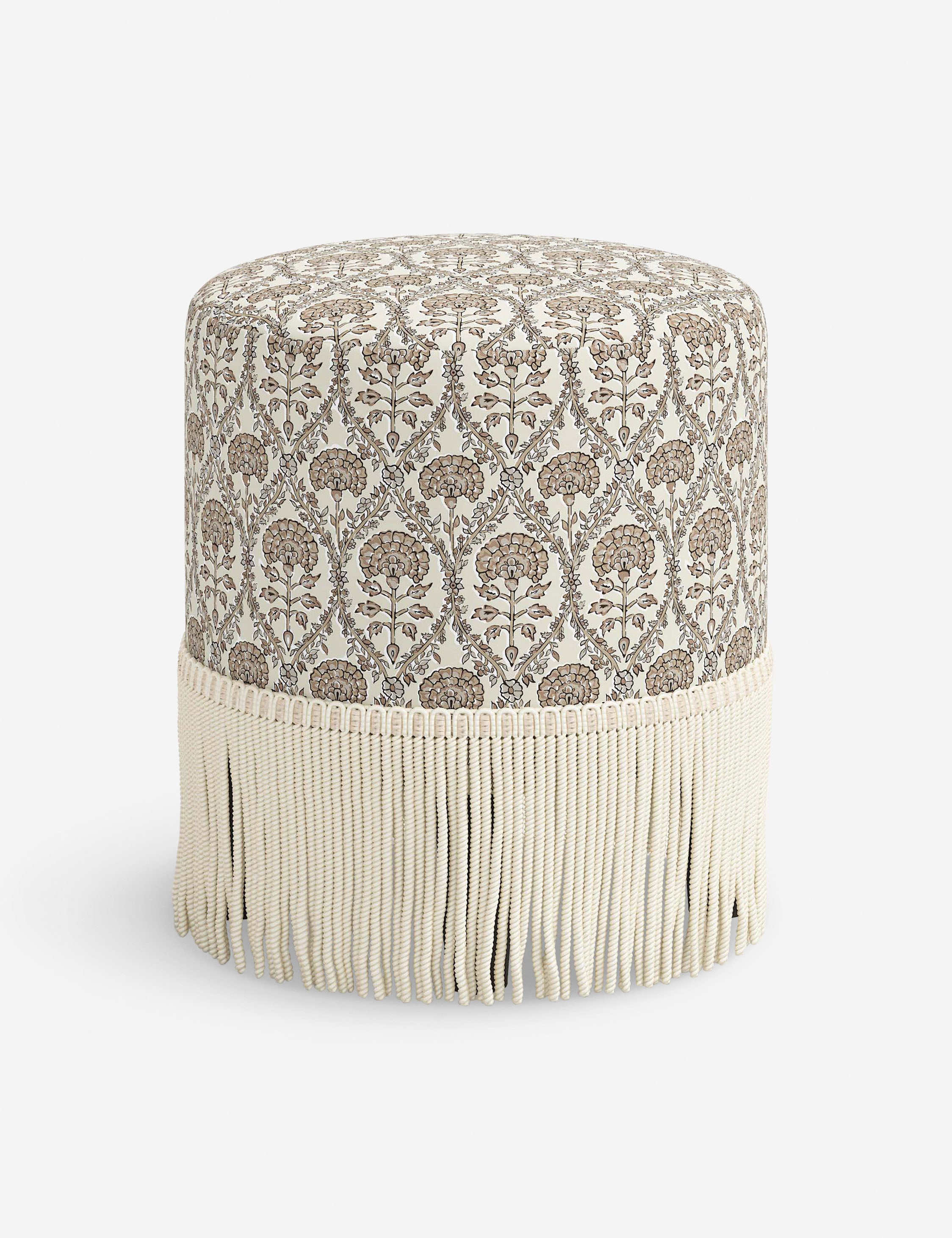 Alair Round Ottoman Stool - Soft Padded Storage Ottoman with Removable Cushion Top, Perfect for Living Room, Bedroom & Nursery - Versatile Home Decor & Extra Seating Solution