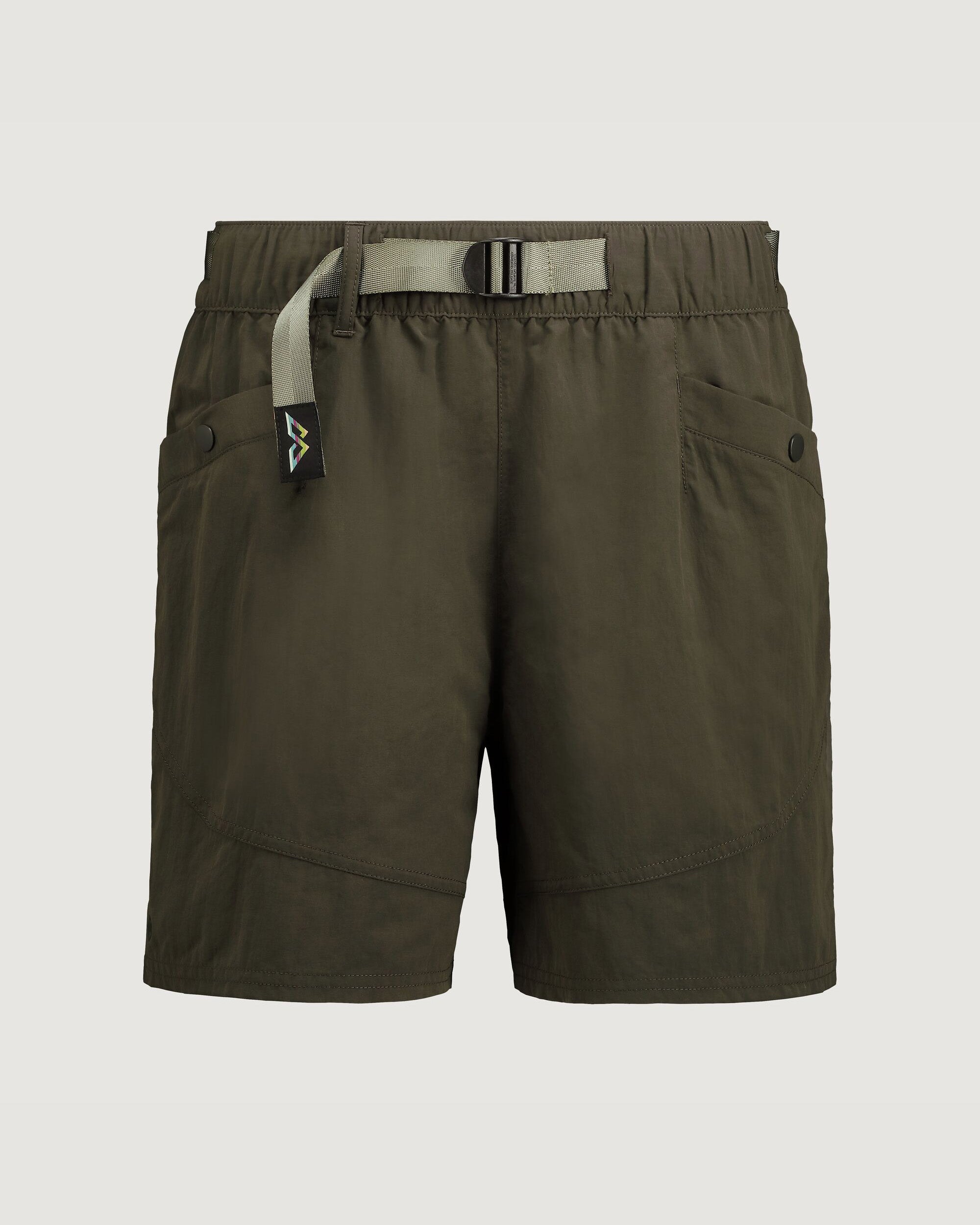 EVRY Day Women's Cargo Shorts - Dark Moss Green Casual Outdoor Hiking Shorts for Summer Travel & Adventure