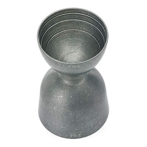 Barfly M37006VN Heavy Duty Straight Rim Bell Jigger 1 oz & 2 oz - Vintage Style Cocktail Measuring Tool for Bartenders & Home Mixologists - Perfect for Crafting Classic Cocktails & Professional Drink Mixing