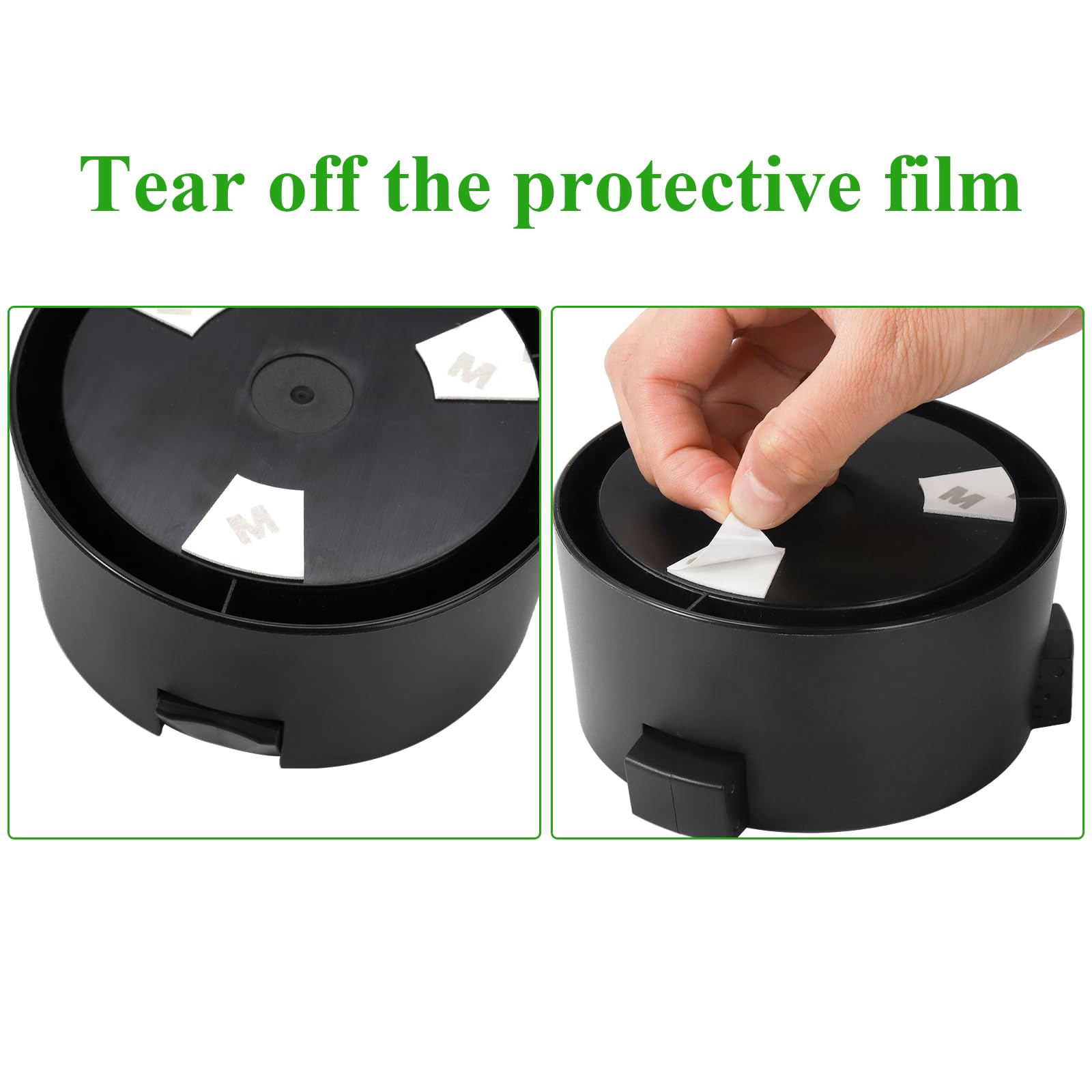 2 Pack Anti-Spill Cup Holder with Adhesive Base - Adjustable Plastic Drink Holder for Desk, Office, Home - Non-Tipping Coaster for Coffee, Soda, Water Bottles - Perfect for Workstations, Study Tables, Car Consoles (Black)
