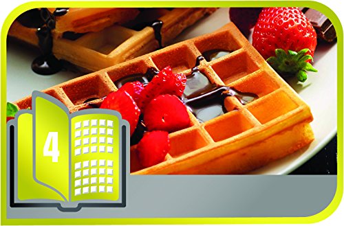 Tefal XA800412 Non-Stick Waffle Maker with Removable Plates - Perfect for Breakfast, Snacks & Family Gatherings