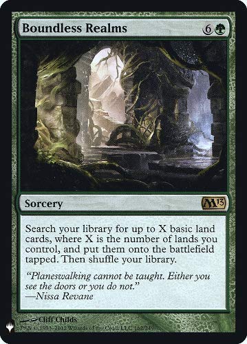 Magic: The Gathering - Boundless Realms Foil Card - Mystery Booster (Magic 2013 Edition) - Collectible Trading Card Game for Deck Building & Strategy Play - Perfect for MTG Tournaments & Casual Gaming