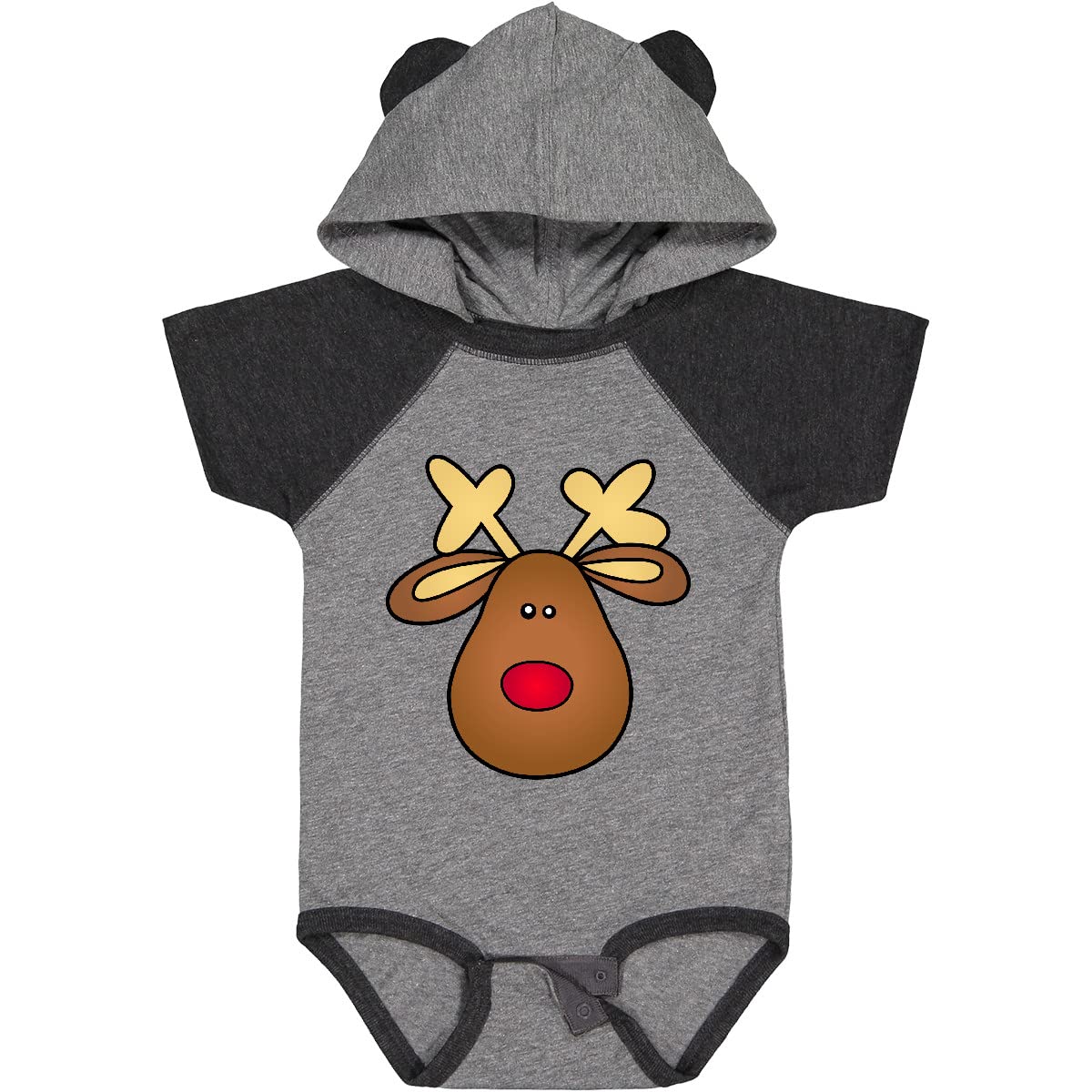 Inktastic Rudolph The Red Nose Reindeer Baby Bodysuit - Cute Christmas Outfit for Infants & Toddlers - Perfect for Holiday Photos, Family Gatherings & Festive Celebrations
