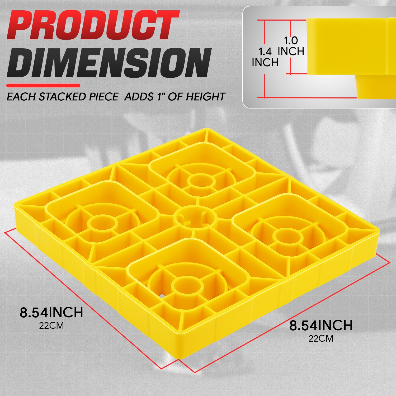 10-Piece RV Leveling Blocks - 8.54
