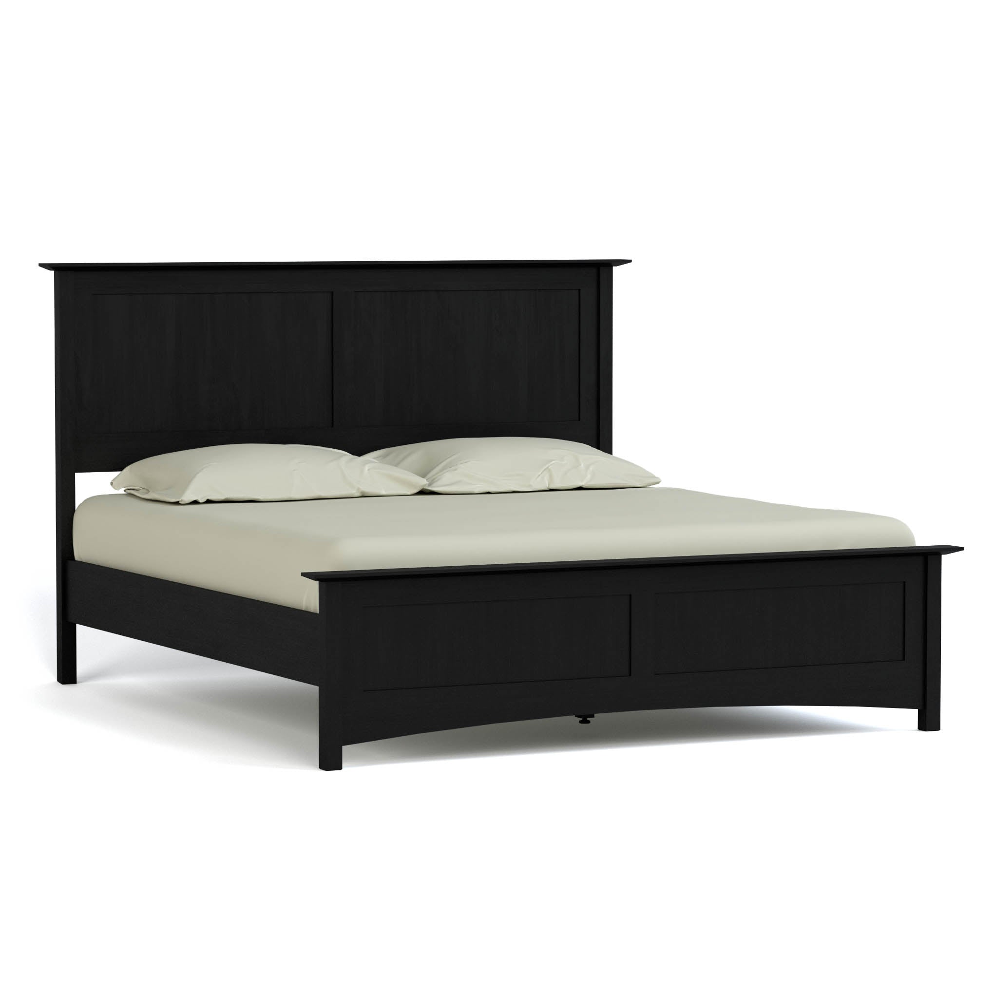 Gable Road Bed Frame - Sturdy Metal Platform Bed with Wooden Headboard - Perfect for Modern Bedrooms & Guest Rooms