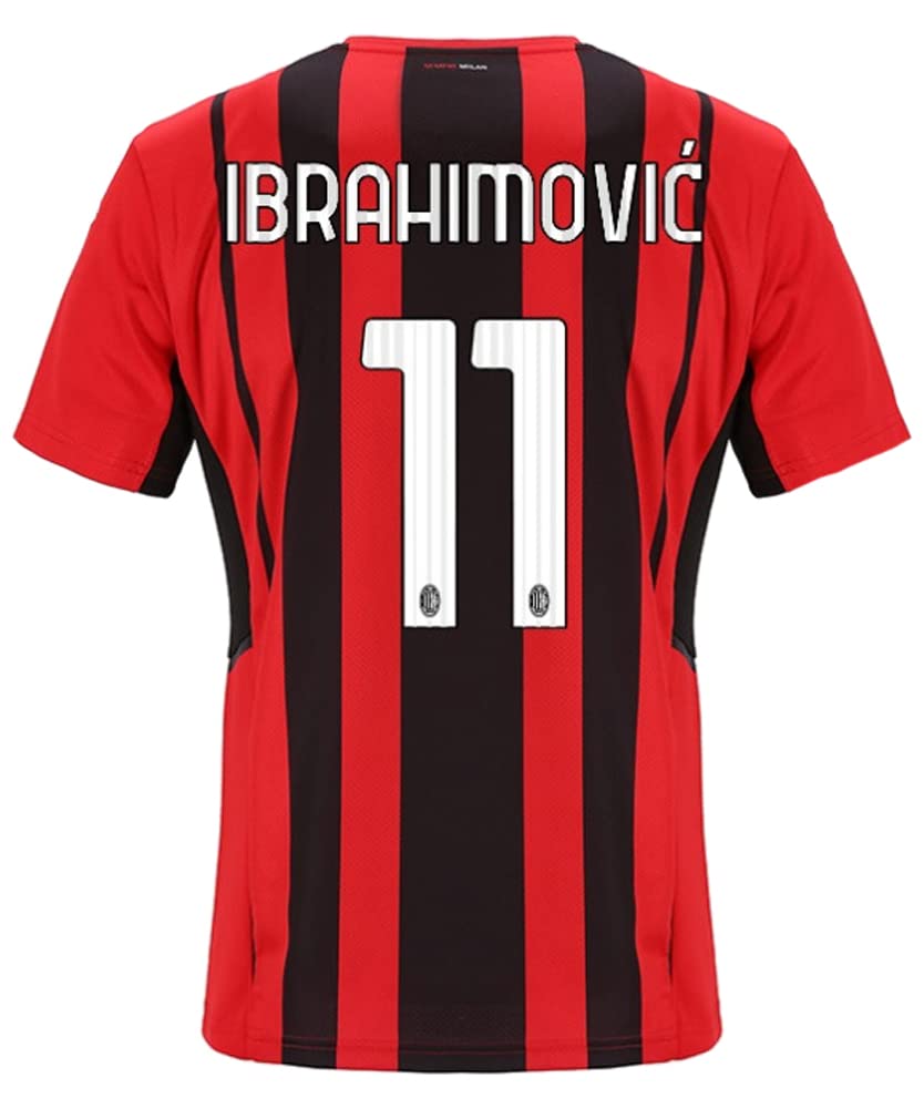 Zlatan Ibrahimović #11 AC Milan Home Soccer Jersey 2021-2022 - Official Fan Shirt for Matchday & Casual Wear