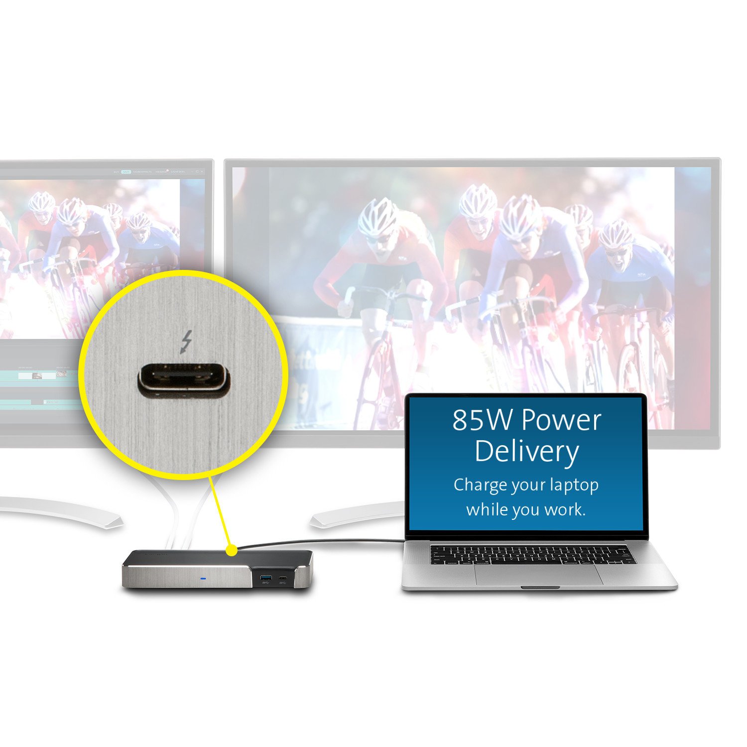 Kensington SD5200T Thunderbolt 3 Docking Station for Mac & PC - Dual 4K Display, 85W Charging, 5 USB Ports (K38300NA) | Perfect for Home Office & Remote Work Setup