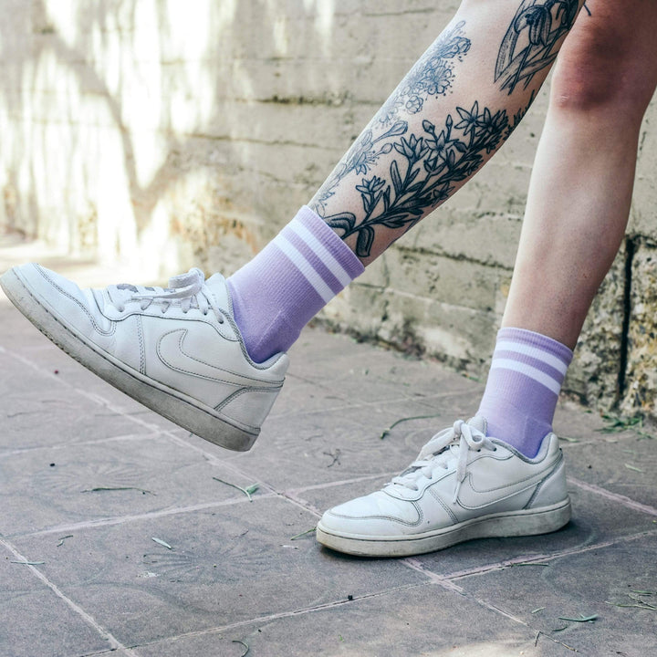 American Violet Ankle High Socks for Women - Comfortable & Stylish for Everyday Wear, Running, and Casual Outfits
