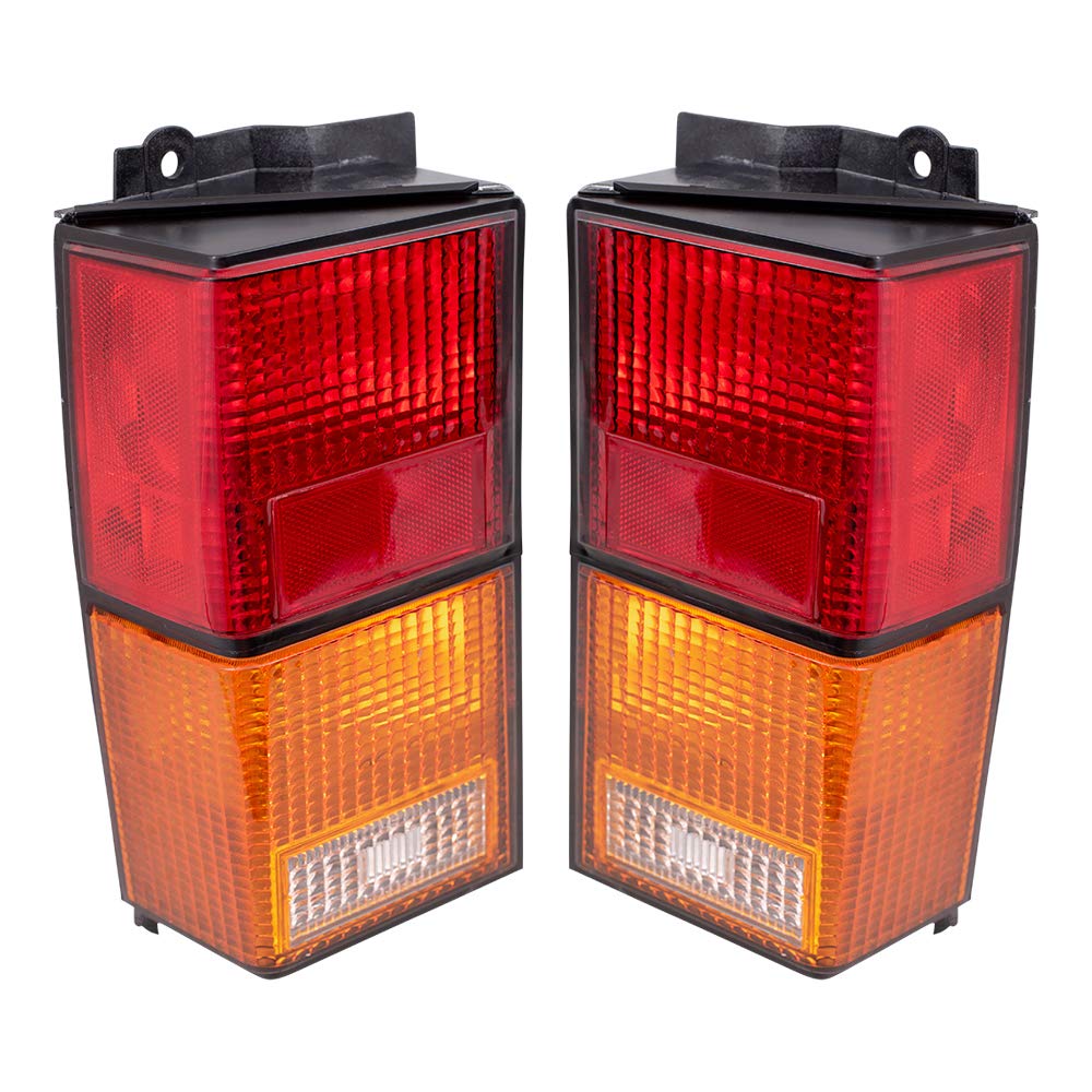 Brock Replacement Tail Light Set for 1984-1996 Jeep Cherokee - Driver & Passenger Side (4720501 & 4720500) - Perfect for Restoration, Off-Roading & Classic Car Maintenance