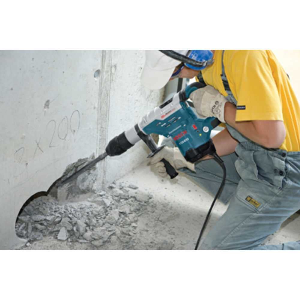 Bosch 11264EVSRT 1-5/8 Inch SDS-max Rotary Hammer Drill - Certified Renewed | Heavy-Duty Concrete Drilling for Construction & Demolition Projects