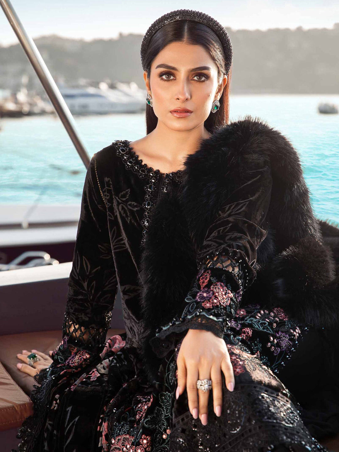 Elegant Black Semi Stitched Designer Pant Suit with Exquisite Embroidery - Perfect for Weddings, Parties & Formal Events