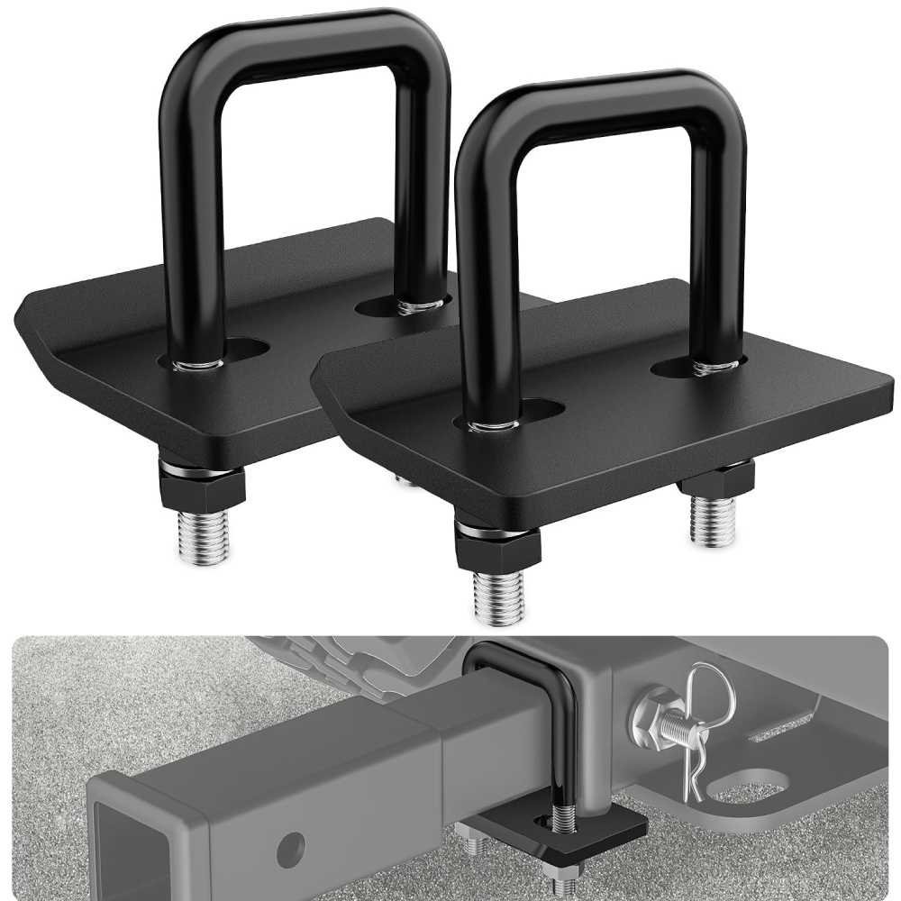 Hitch Tightener Anti Rattle Clamp 2Pcs - Heavy Duty Trailer Hitch Stabilizer for Smooth Towing - Perfect for Trucks, SUVs, and Trailers