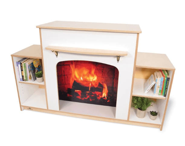 Cozy White Electric Fireplace Heater WB0922 - Perfect for Living Room, Bedroom & Office Warmth & Ambiance