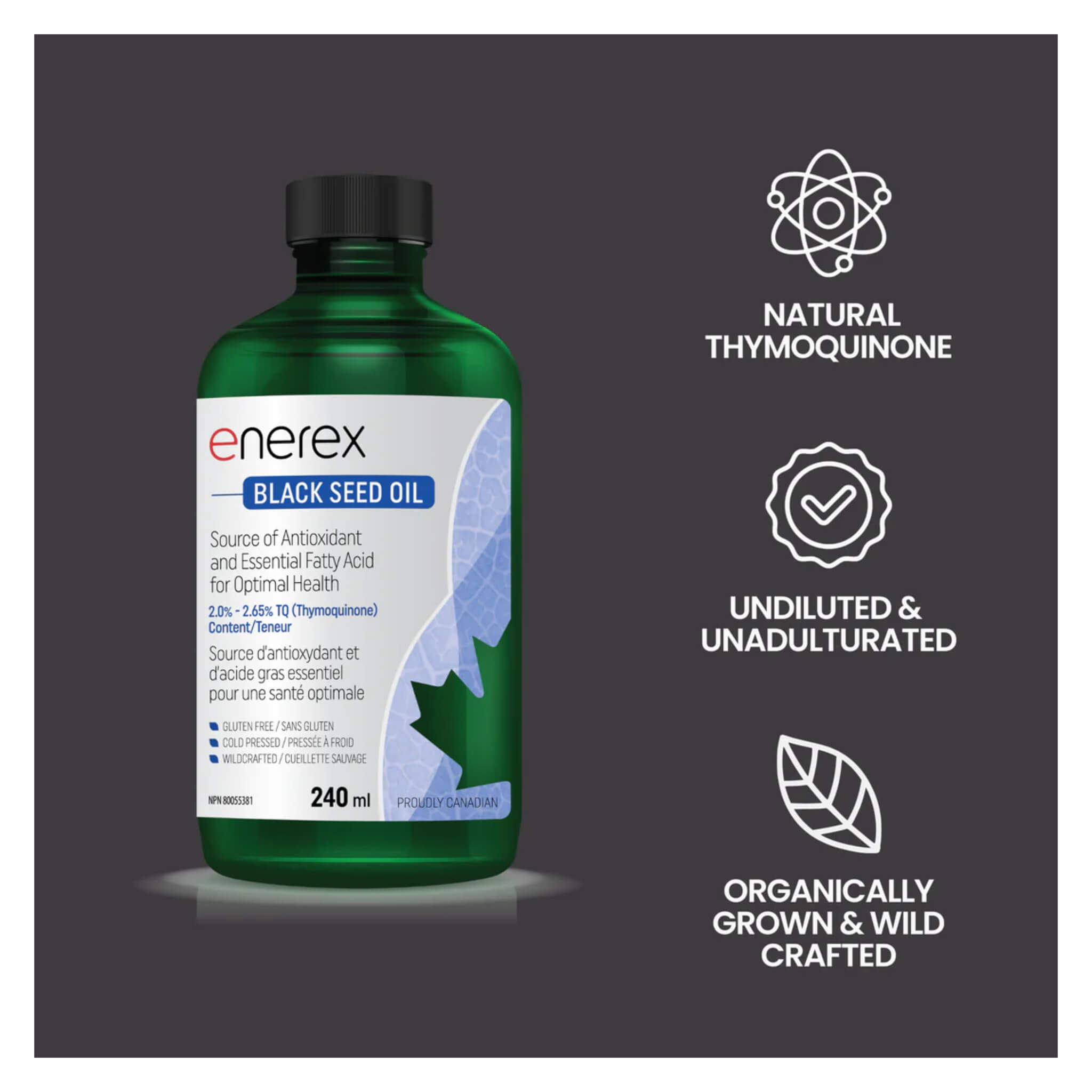 Organic Black Seed Oil Cold Pressed - 100% Pure Nigella Sativa Oil for Hair Growth, Skin Care & Immune Support - Natural Supplement for Cooking, Massage & Aromatherapy