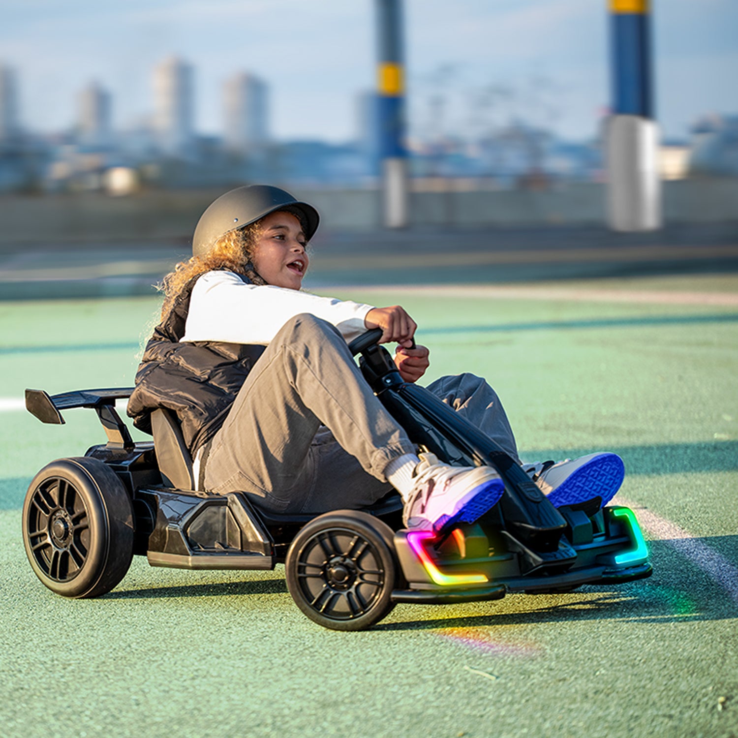Volt X Electric Go Kart for Kids & Adults - High-Speed 36V Battery-Powered Ride-On Car - Perfect for Backyard Racing, Off-Road Adventures & Family Fun