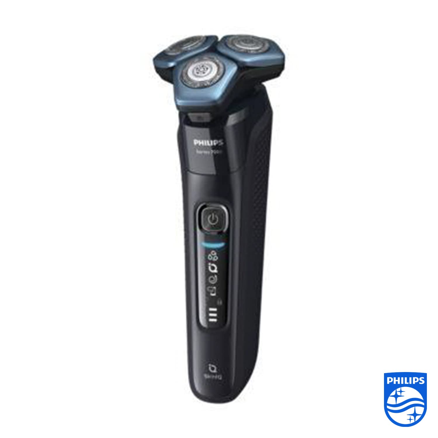 Philips S7783/63 Series 7000 Men's Electric Shaver - Rechargeable Wet & Dry Cordless Razor with ComfortCut Blades, Silver - Perfect for Travel, Home & Office Use