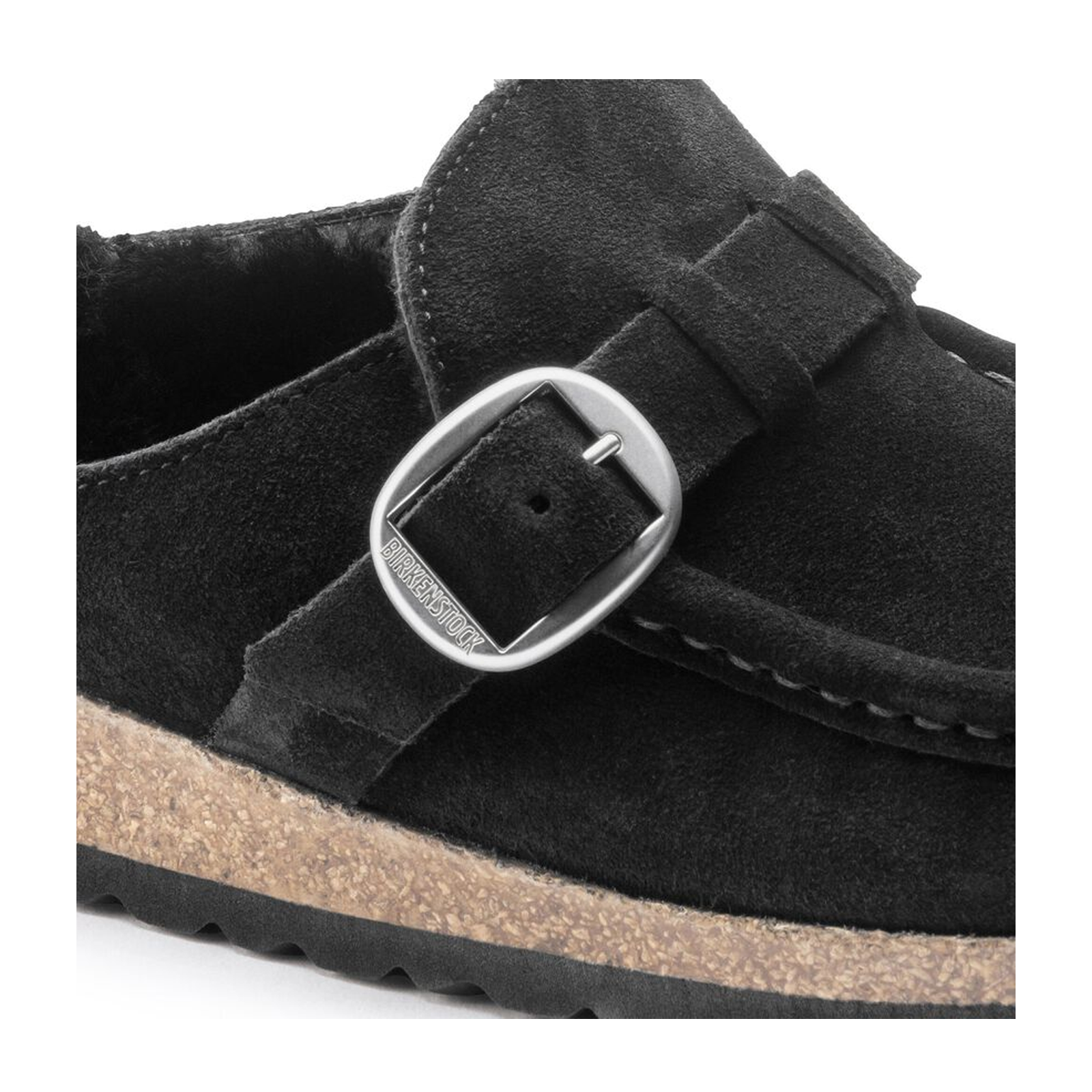 Birkenstock Buckley Narrow Clog for Women - Black Suede & Shearling Lined Comfortable Slip-On Shoes | Perfect for Home, Office & Casual Wear