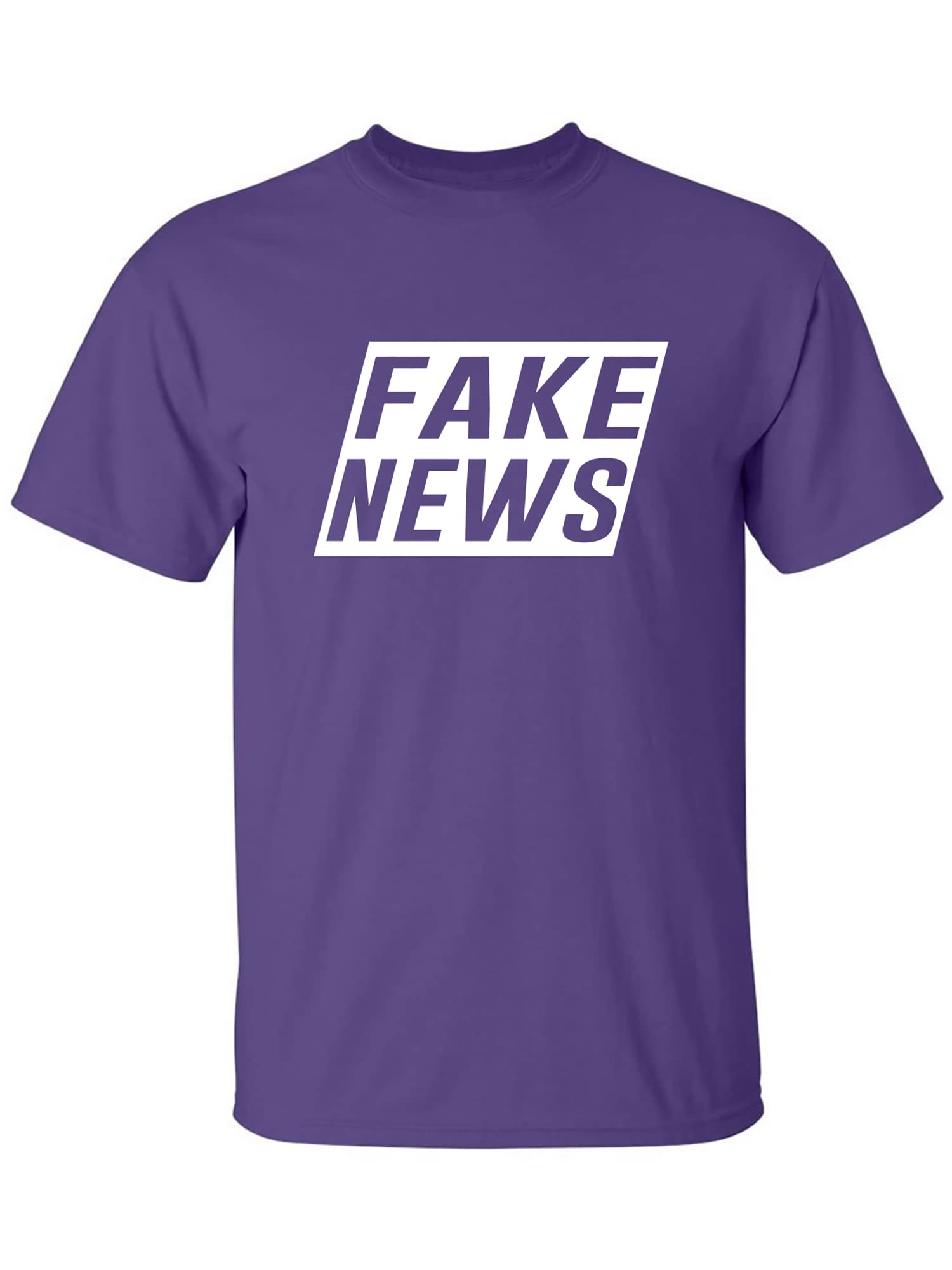 Zerogravitee Fake News Sarcastic Adult Short Sleeve T-Shirt - Funny Political Statement Tee for Parties, Protests & Casual Wear