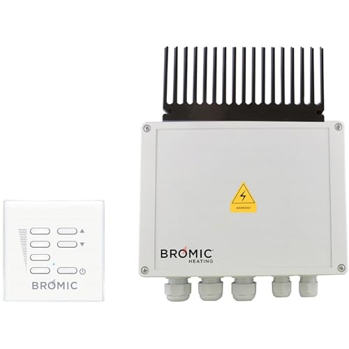 Bromic Smart-Heat Electric Heater Dimmer Switch with Wireless Remote - Perfect for Home, Office & Patio Heating Control