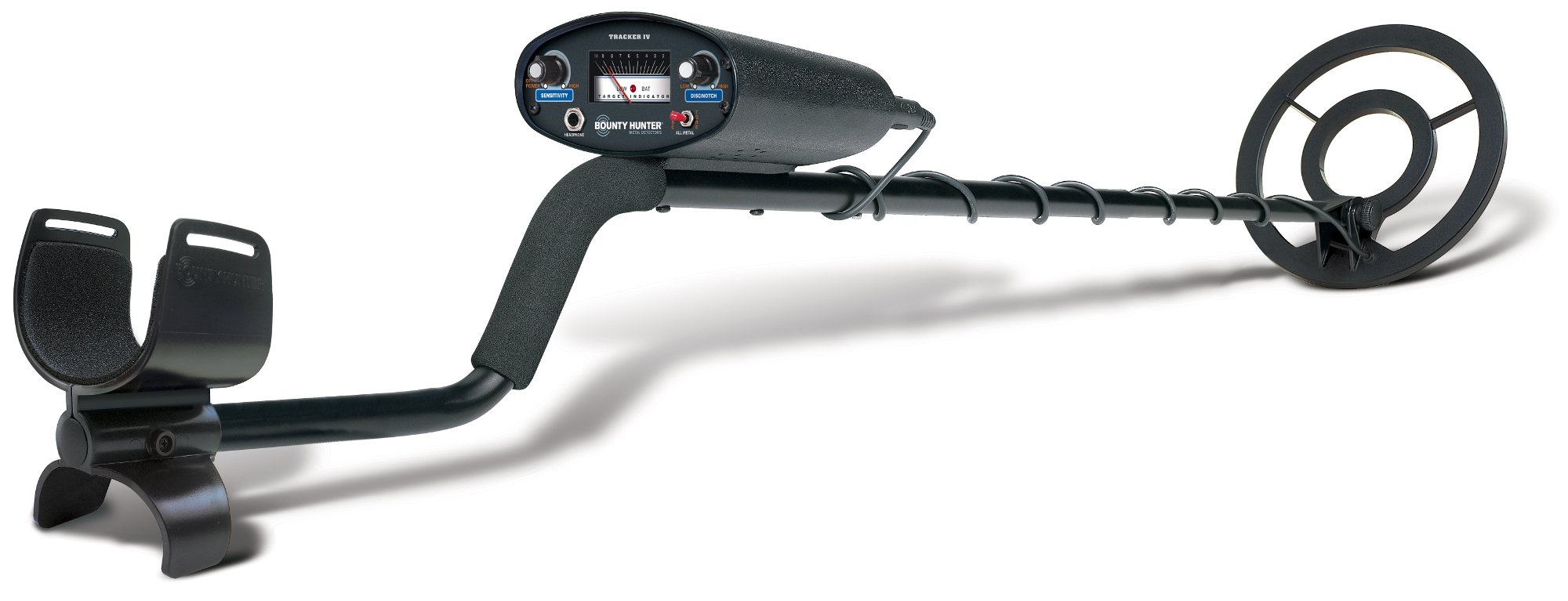Bounty Hunter TK4 Metal Detector with Pouch & Trowel Kit for Treasure Hunting