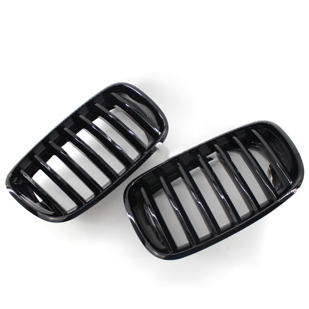 BMW X5 X5M X6 X6M E70 E71 Front Hood Kidney Grille (2007-2013) - Replacement Auto Bonnet Grill - Perfect for Car Upgrades & Customization (GZ.A E70 L)