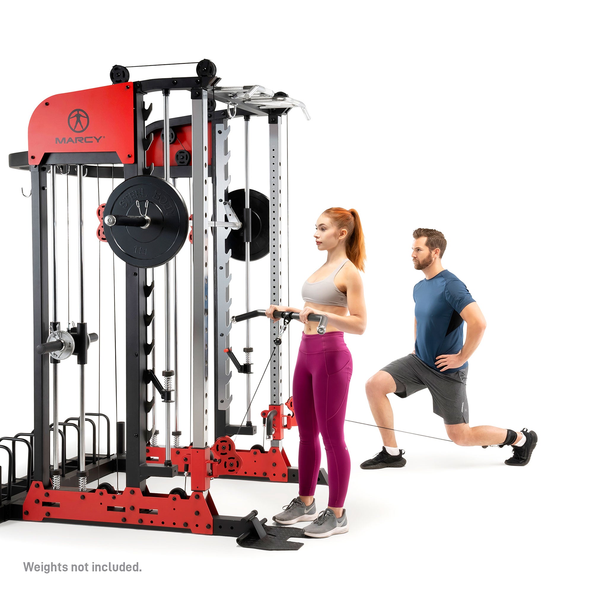 Marcy SM 7553 Deluxe Smith & Squat System - Home Gym Equipment for Strength Training & Weight Lifting - Perfect for Home Workouts & Fitness Enthusiasts