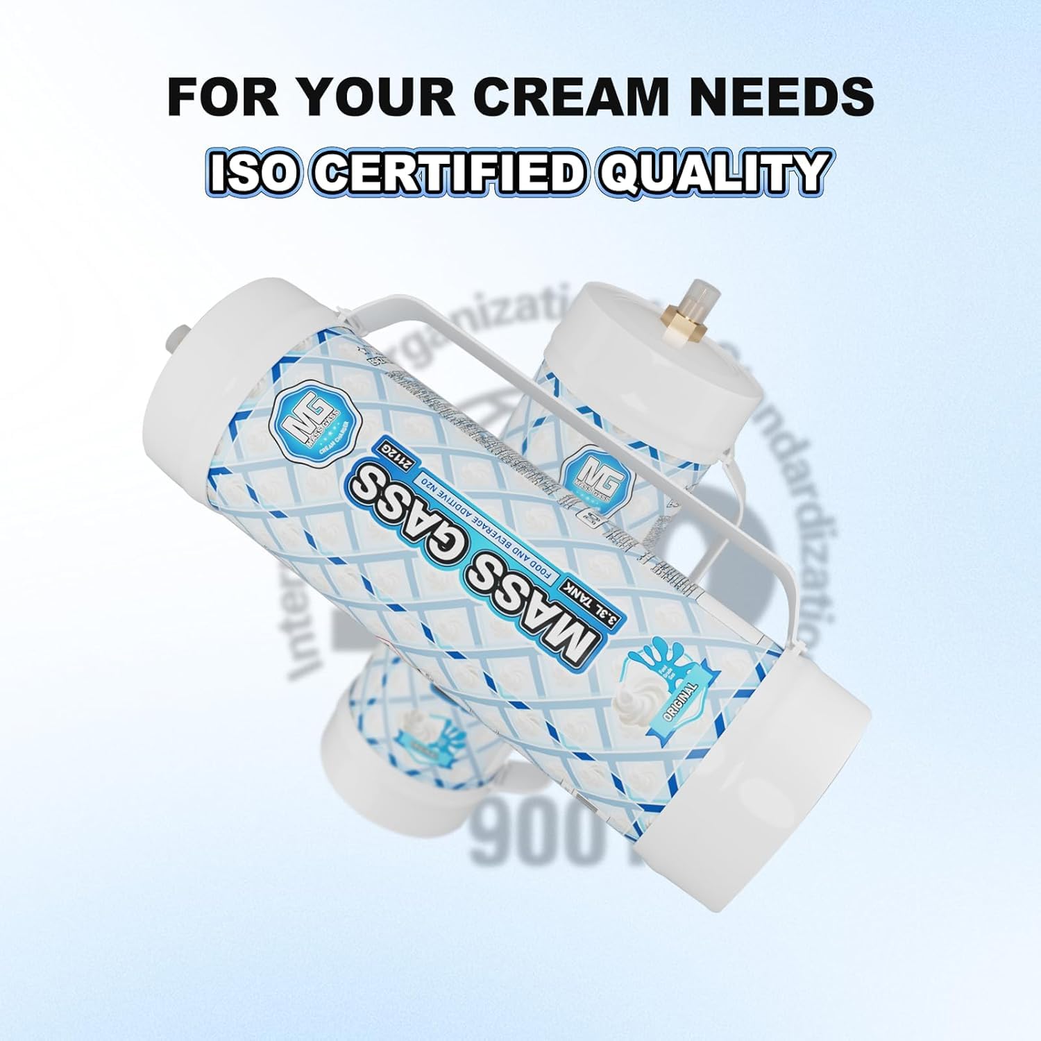 Premium 6-Pack Whipped Cream Chargers (2112g x 6) - 3.3L Food Grade N2O Cylinders for Professional Desserts, Coffee Toppings & Home Baking - Compatible with All Standard Whipped Cream Dispensers