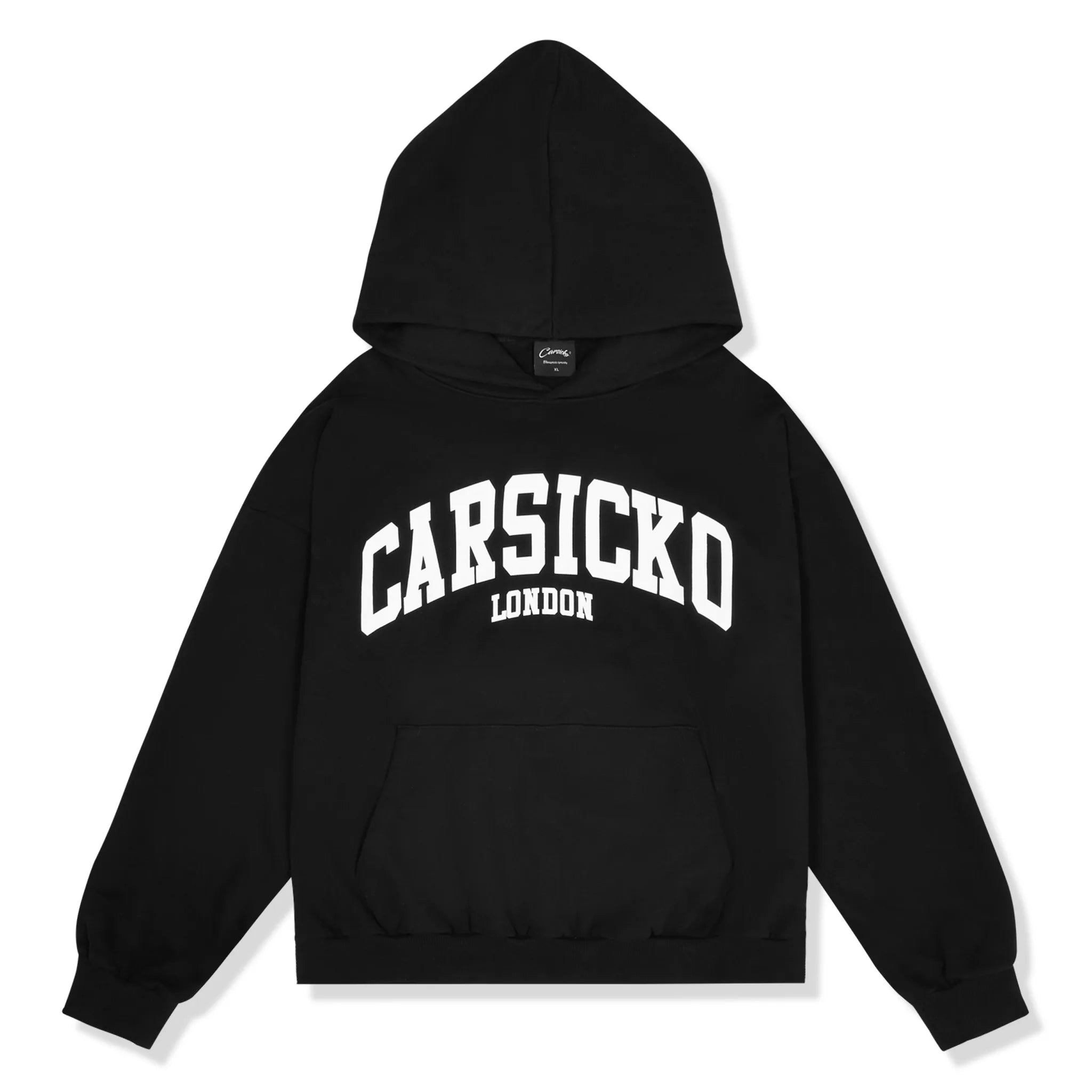 Carsicko London Black Hoodie for Men & Women - Stylish Streetwear Pullover for Urban Fashion & Casual Wear