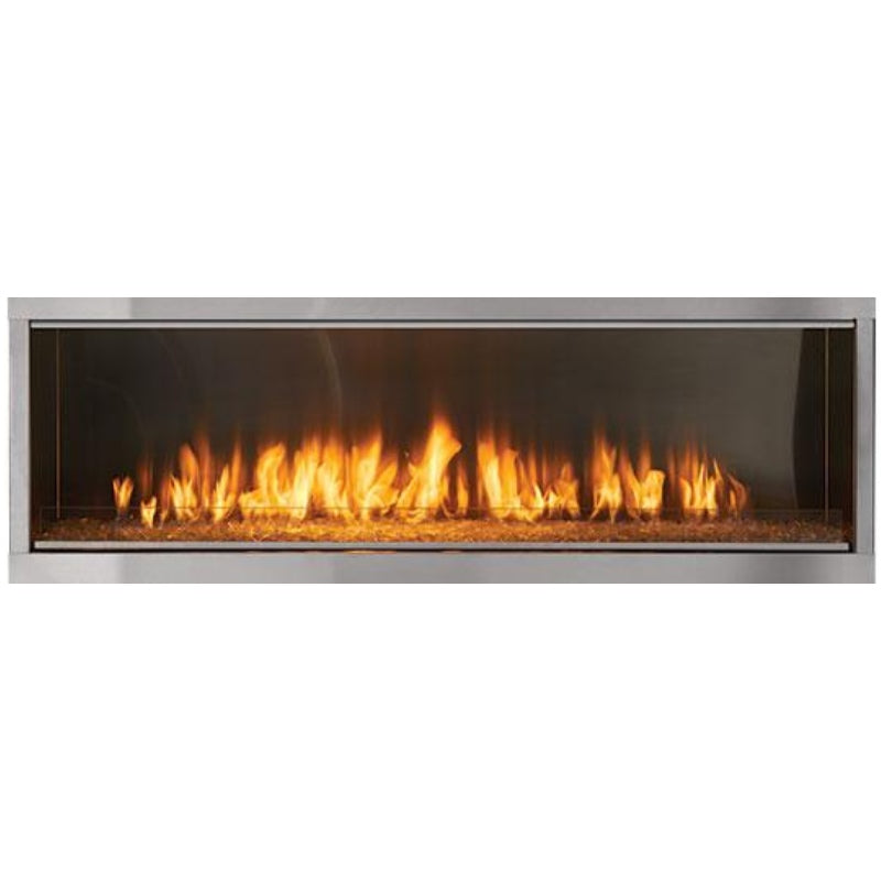 60 Inch Majestic Lanai Outdoor Linear Vent-Free Gas Fireplace - Perfect for Patio, Deck, and Backyard Gatherings