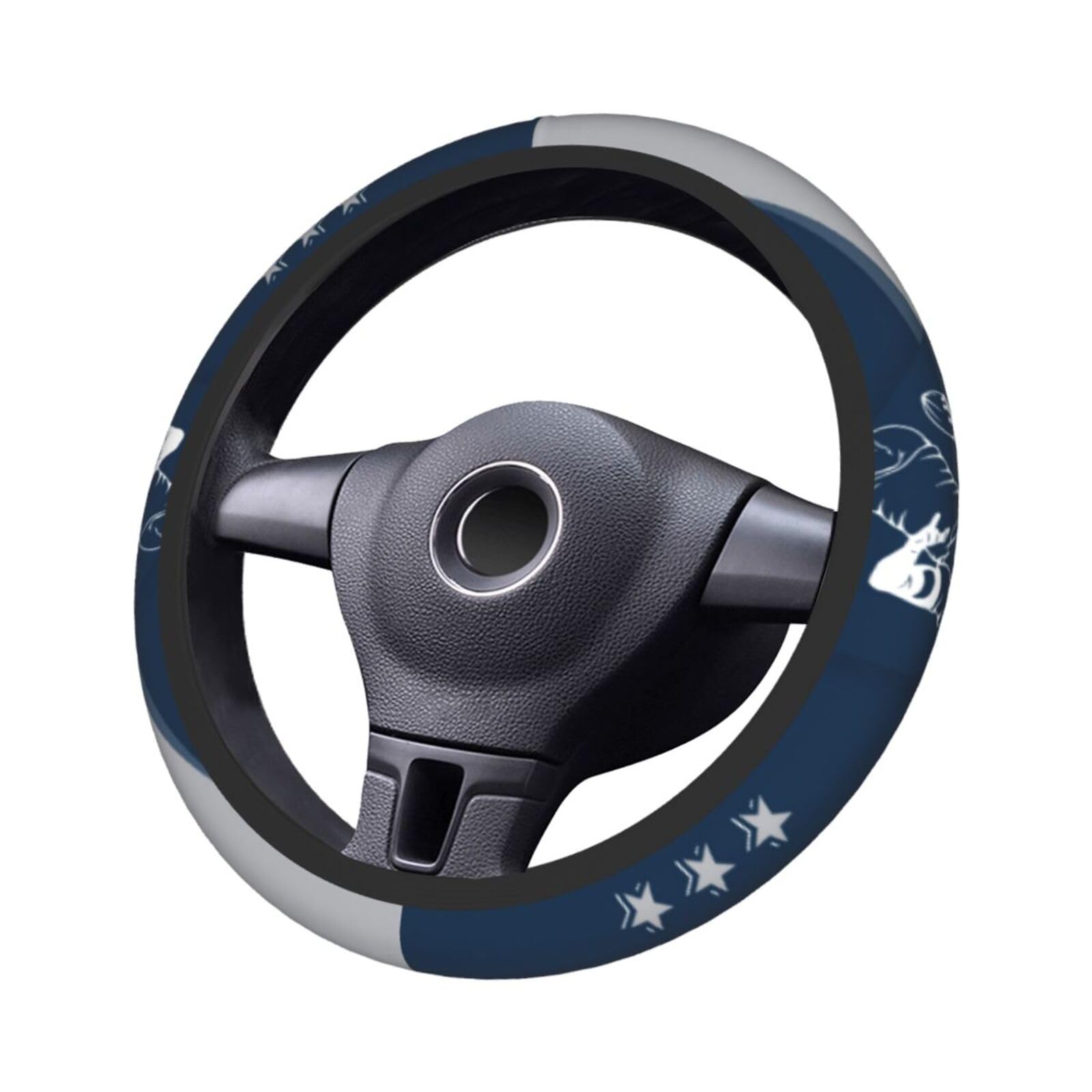 Custom Dallas Steering Wheel Covers with Personalized Name & Number - 15 Inch Universal Fit for Cars, SUVs, ATVs & Trucks - Premium Car Interior Accessories for Comfort & Style