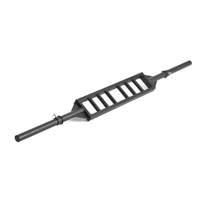 XM FITNESS Black Steel Swiss Bar Straight - Heavy Duty Olympic Weightlifting Bar for Strength Training & CrossFit Workouts - Perfect for Home Gym, Commercial Gym & Functional Fitness Training