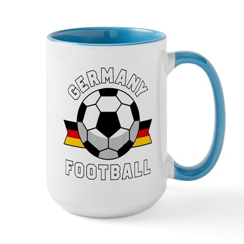 White/Blue Inside - Germany Football Mugs