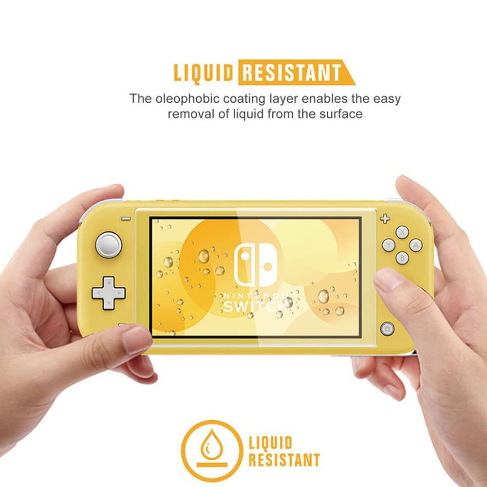 Nintendo Switch Lite Accessories Bundle 9-in-1 - Protective Case, Grip Cover, Joy-Con Holder, Game Card Case, Screen Protector, Stylus, Headphones, Playstand & Charging Cable - Perfect for Travel, Gaming On-The-Go & Home Entertainment