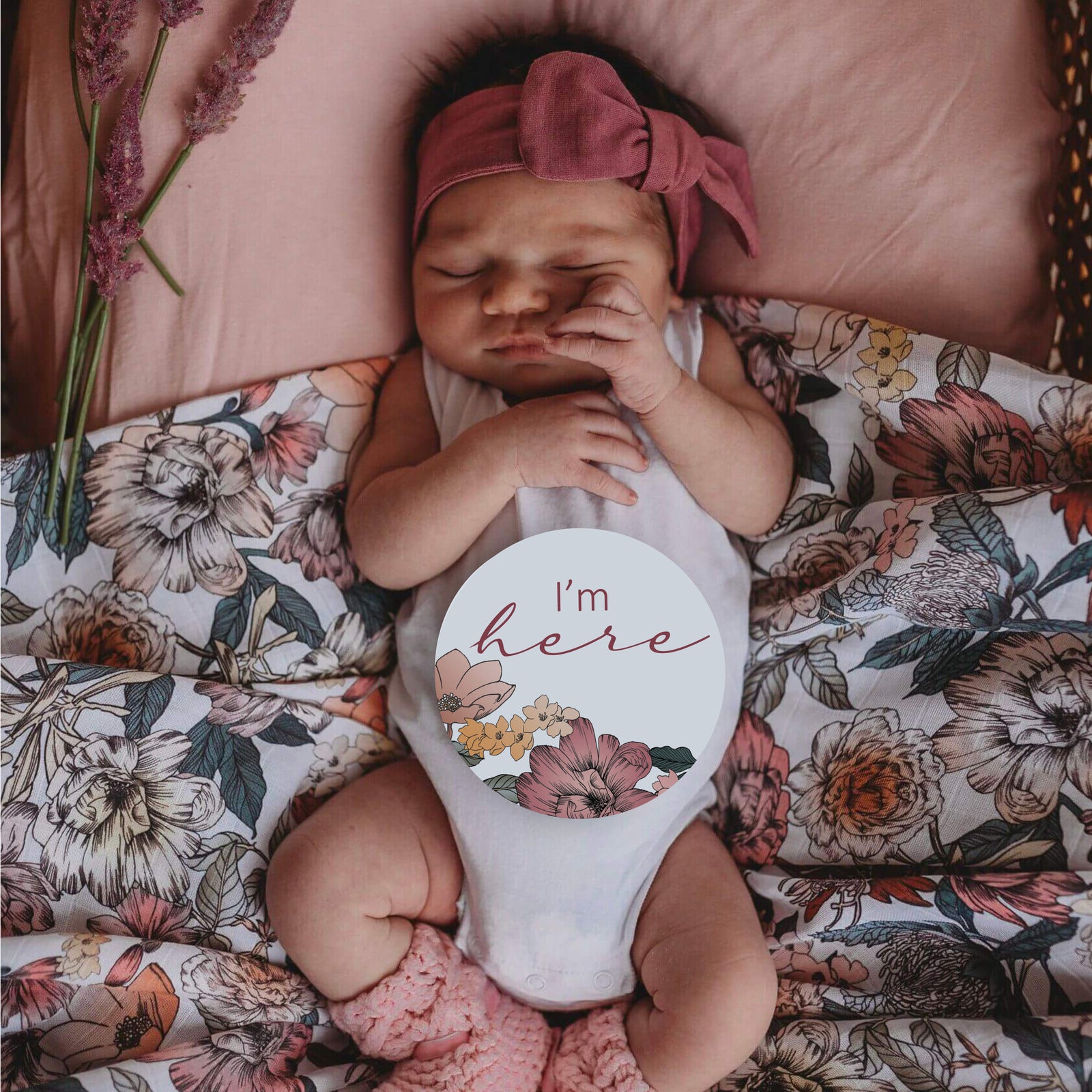 Snuggle Hunny Reversible Milestone Baby Cards - Australiana & Rust Theme - Perfect for Newborn Photography, First Birthday, and Parenting Keepsakes