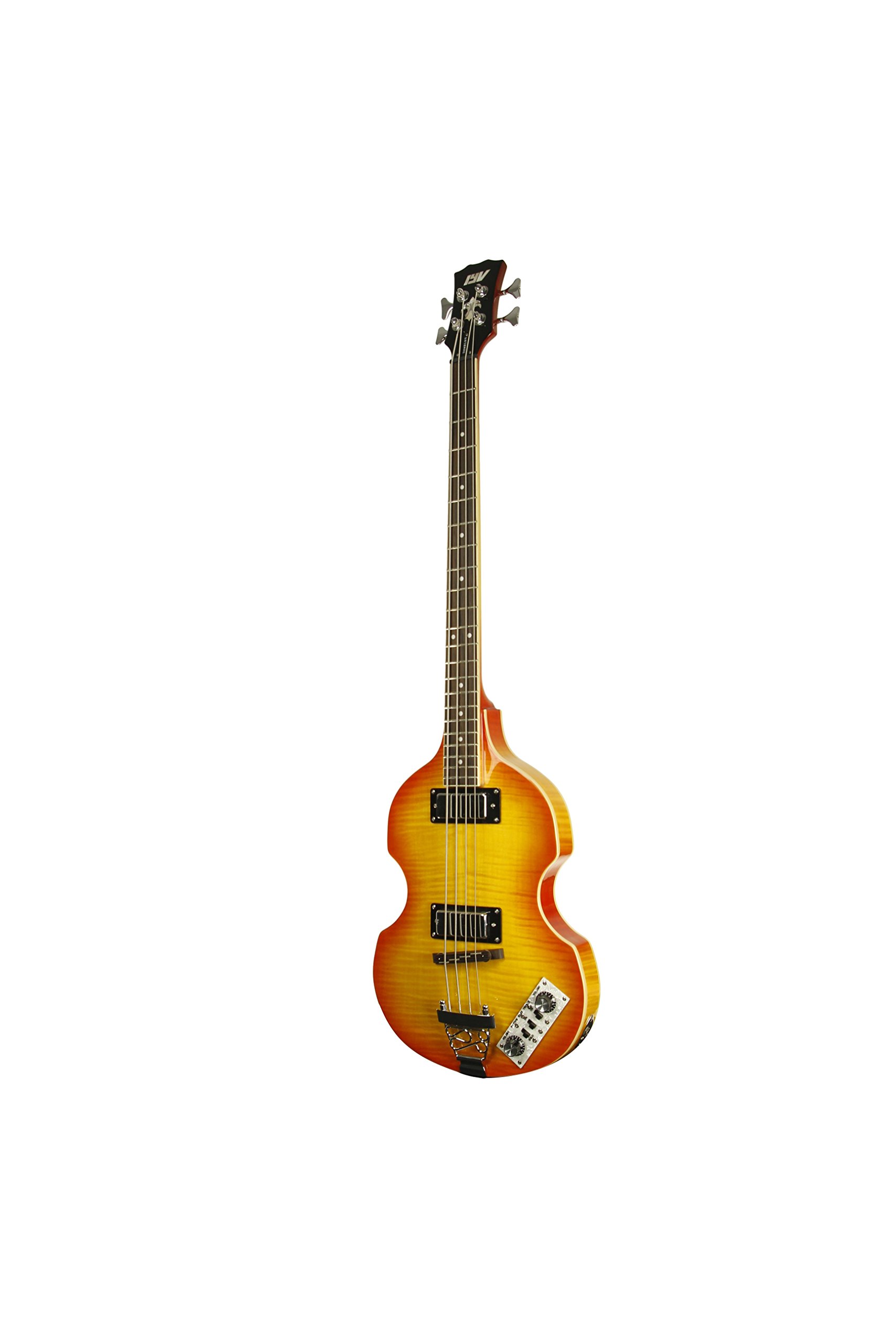 Ivy 4 String Solid-Body Electric Bass Guitar for Beginners & Professionals - Right-Handed, Cherry Sunburst Finish (IVB-500 CS) | Perfect for Rock, Jazz & Studio Recording