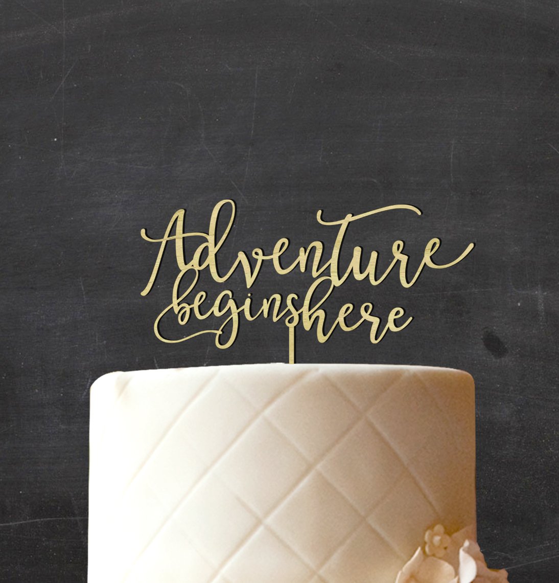 Personalized Rustic Wedding Cake Topper - Custom 8-9 Inch Handmade Cake Decoration for Rustic, Country & Outdoor Weddings - Perfect for Anniversary, Engagement & Special Occasions