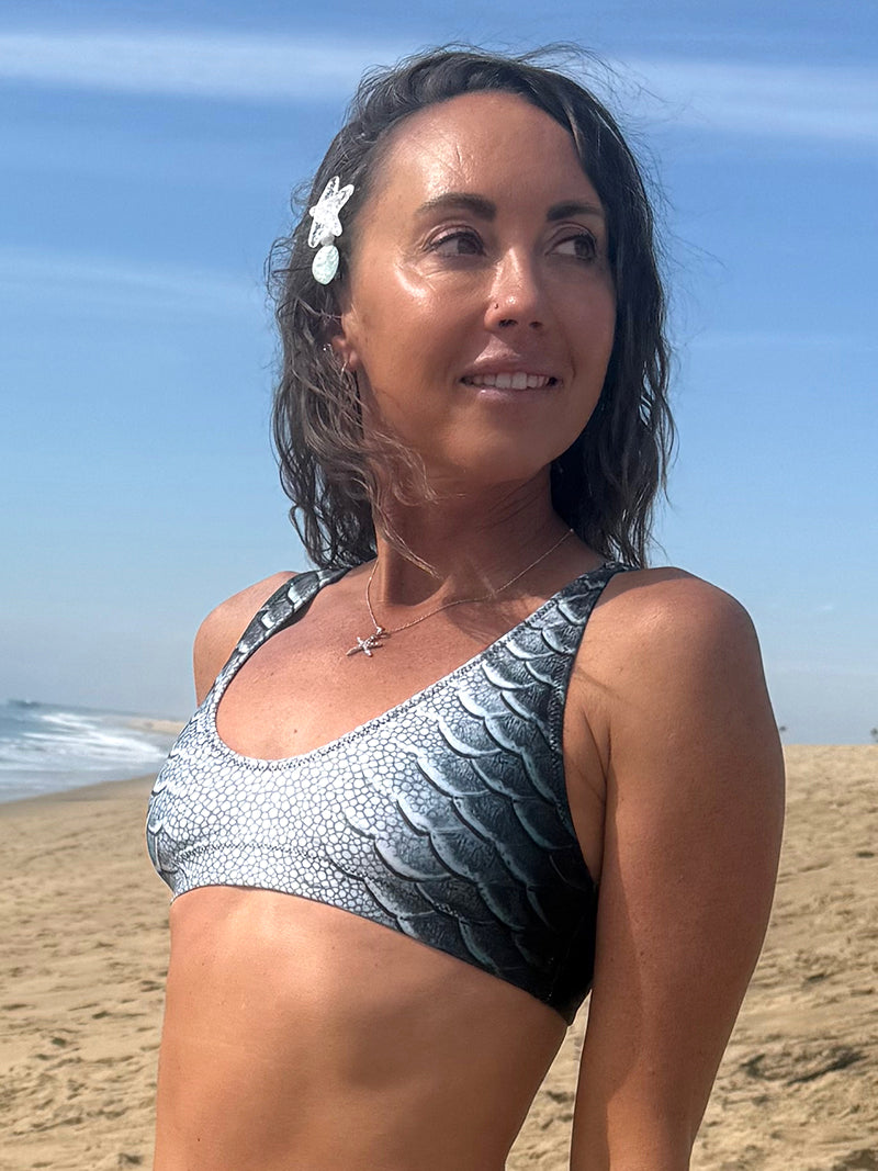 Stingray Eco-Friendly Bikini Top - Sustainable Swimwear for Women | Beach, Pool & Summer Vacation Outfits