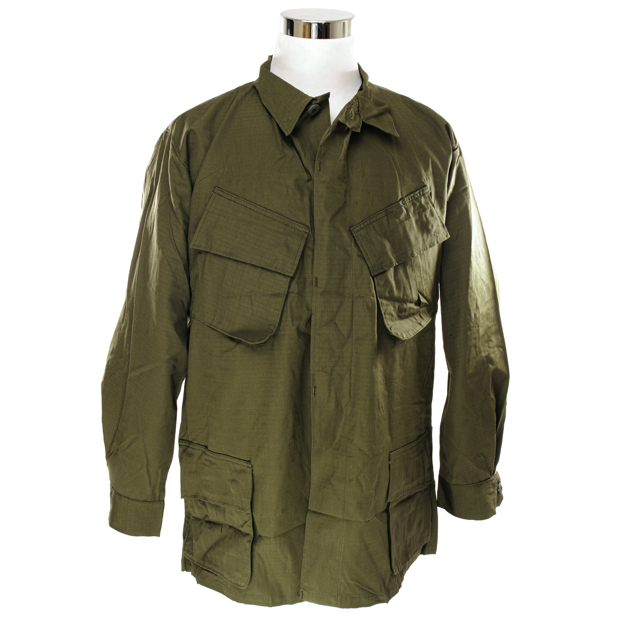 Vintage US Army Tropical Combat Jacket - Ripstop Fabric, 1969 Vietnam War Era - Size XL Regular - New Old Stock (NOS) - Perfect for Military Reenactments, Outdoor Adventures & Vintage Collectors