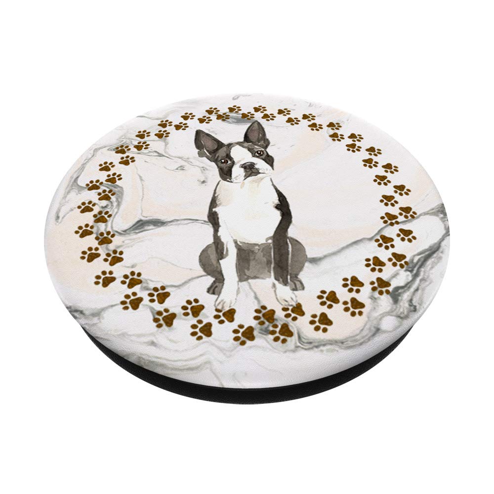 Boston Terrier PopSockets PopGrip - Cute Swappable Phone Grip for Dog Lovers | Artistic Gift for iPhone & Android Devices | Perfect for Pet Owners, Dog Walks & Selfies