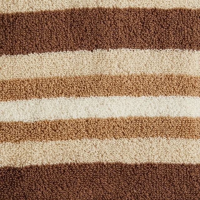Premium Cotton Stripe 2-Piece Bath Sheet Set - Ultra Soft & Absorbent Towels for Spa, Bathroom & Beach Use