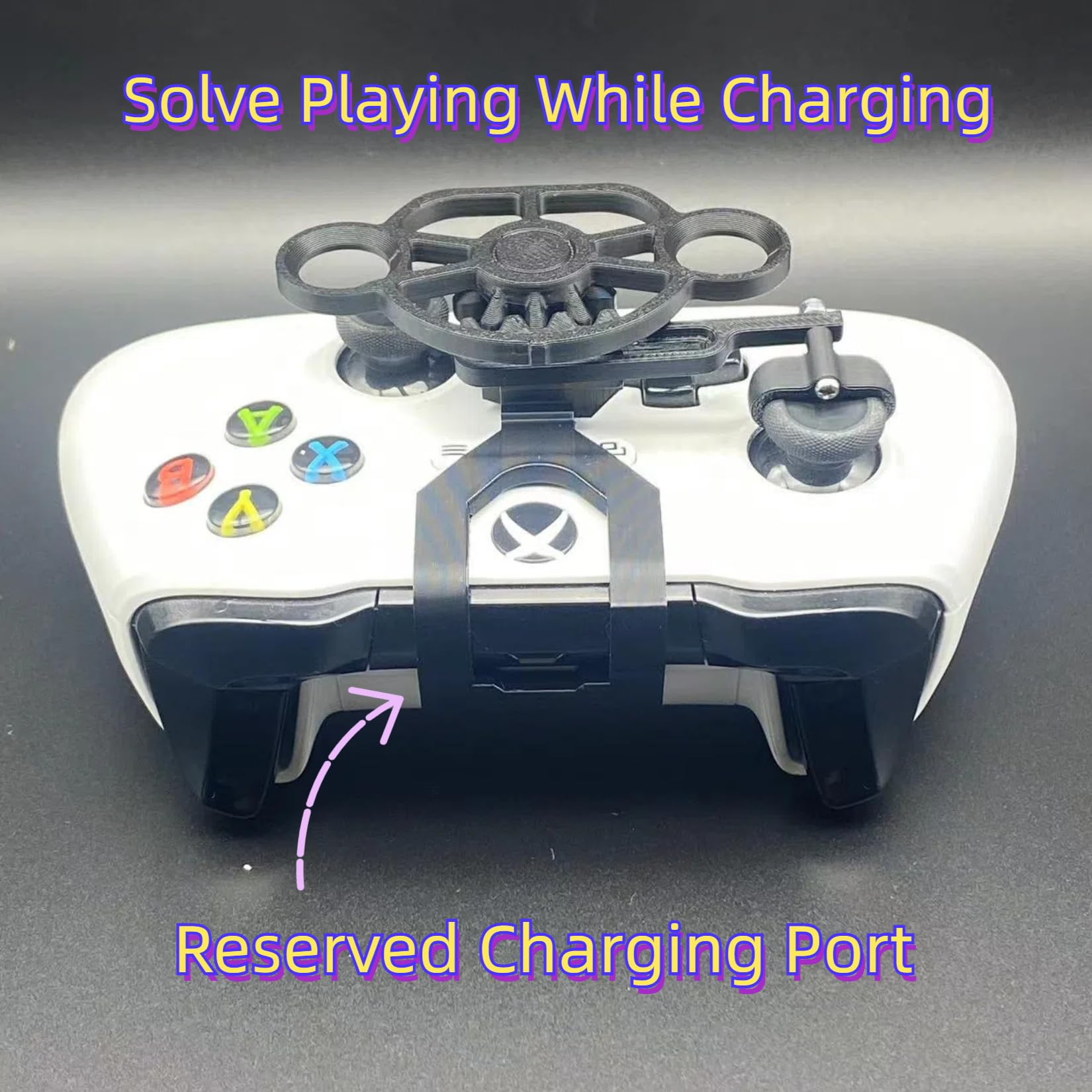 CHOWONE Xbox Series X|S Mini Steering Wheel Controller - Remote Control Replacement Accessory for Xbox One & Racing Games - Compatible with Xbox One/Xbox Series X|S (Black) - Perfect for Racing Simulation & Gaming Accessories