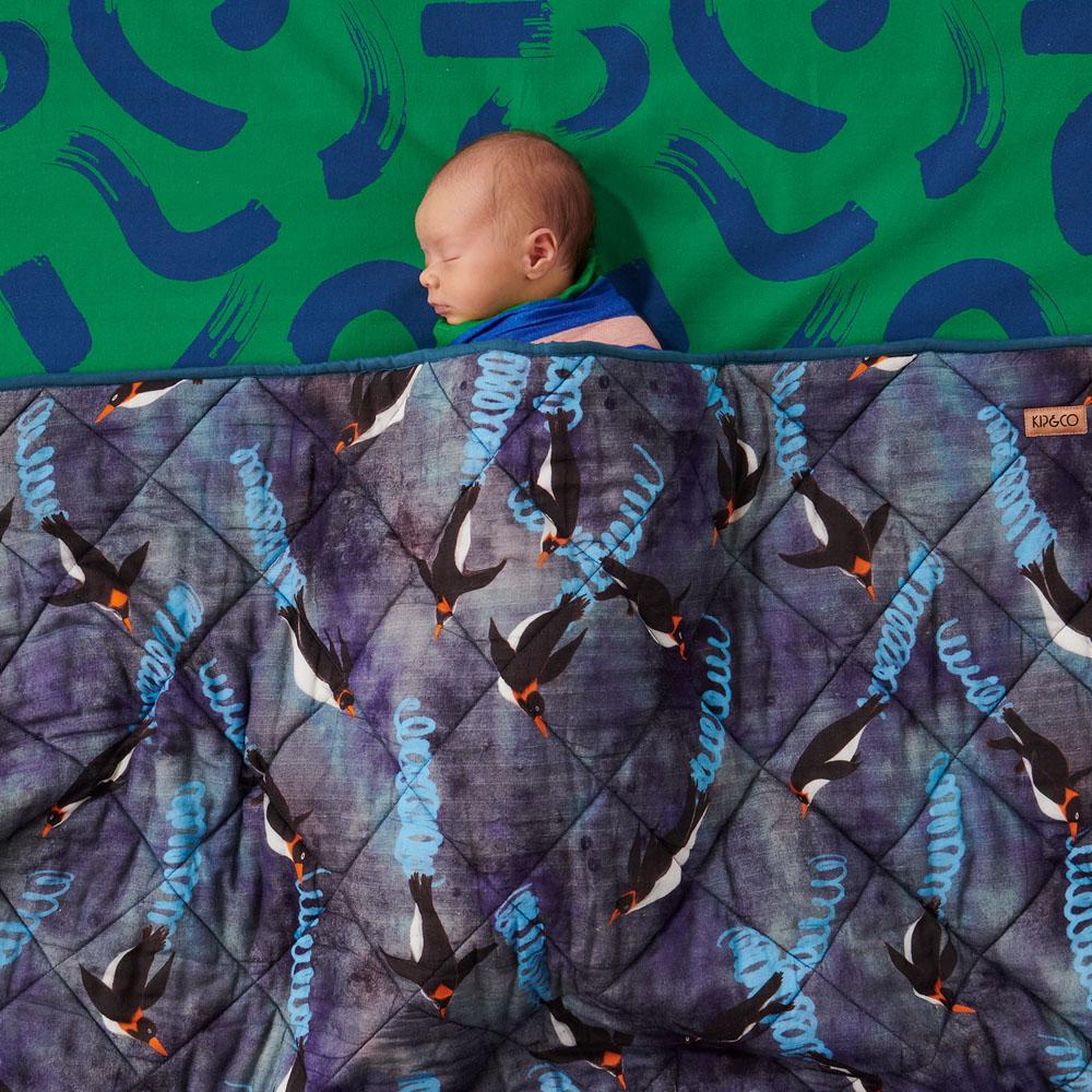 Soft & Cozy Deep Dive Quilted Cot Bedspread - Premium Nursery Bedding for Baby Cribs & Toddler Beds - Perfect for Nursery Decor, Infant Sleep & Daycare Comfort